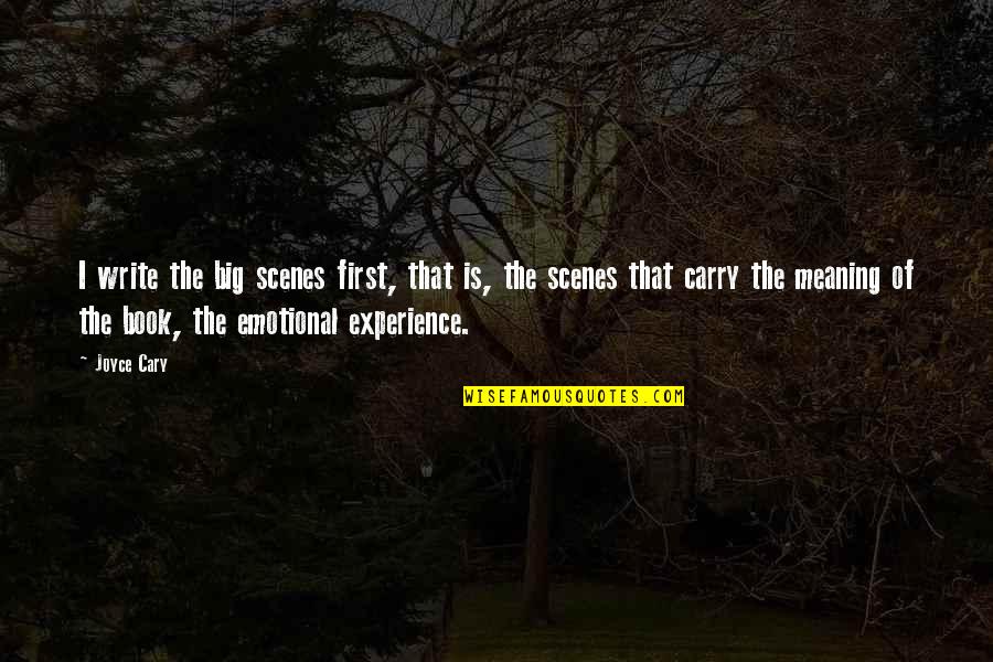 Ako Ay Babae Quotes By Joyce Cary: I write the big scenes first, that is, Ako Ay Babae Quotes By Joyce Cary: I write the big scenes first, that is,