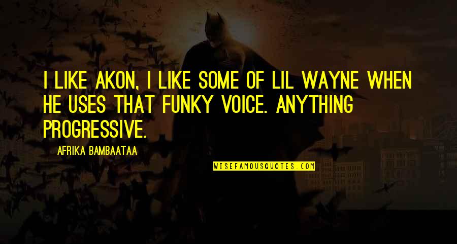 Akon Quotes By Afrika Bambaataa: I like Akon, I like some of Lil