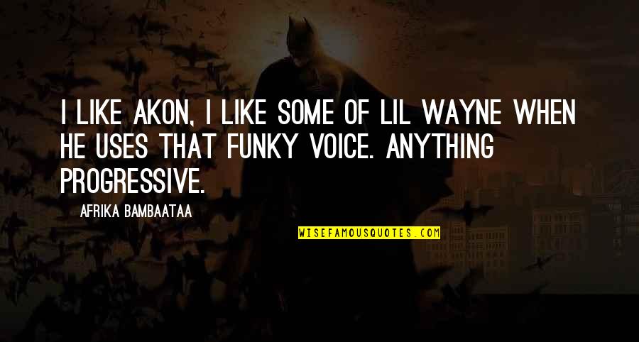 Akon's Quotes By Afrika Bambaataa: I like Akon, I like some of Lil
