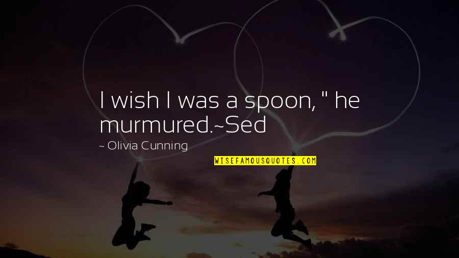 Akram Azimi Quotes By Olivia Cunning: I wish I was a spoon, " he Akram Azimi Quotes By Olivia Cunning: I wish I was a spoon, " he