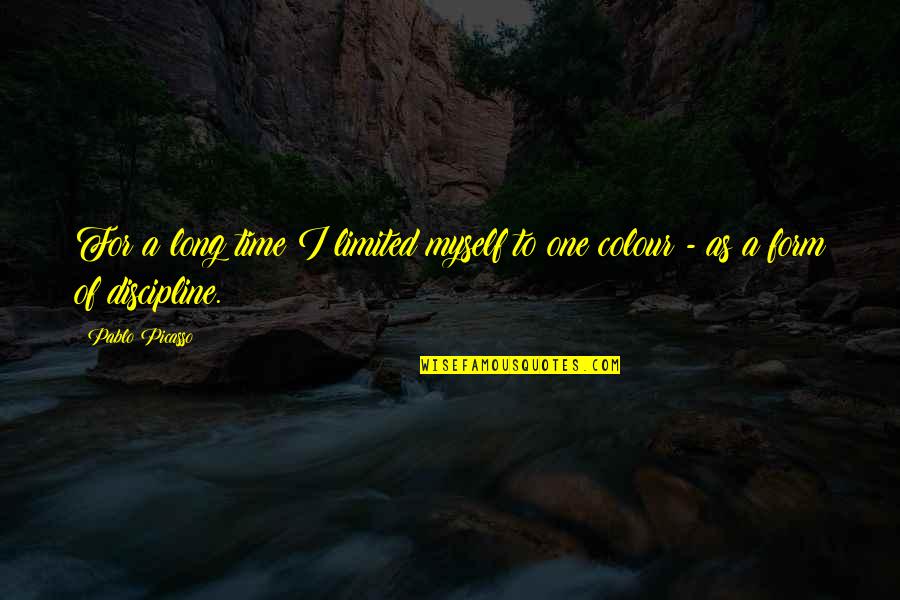 Al Mohandesyar Quotes By Pablo Picasso: For a long time I limited myself to