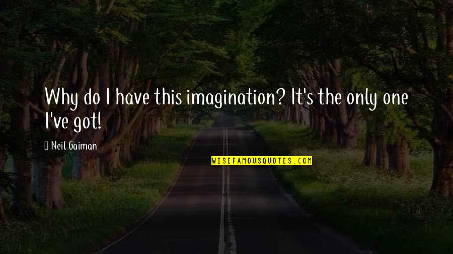 Al Nasser Industrial Enterprises Quotes By Neil Gaiman: Why do I have this imagination? It's the