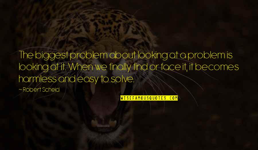 Al Otro Lado Quotes By Robert Scheid: The biggest problem about looking at a problem