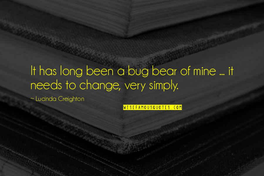 Alamang Quotes By Lucinda Creighton: It has long been a bug bear of