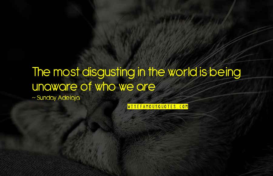 Alan Vega Quotes By Sunday Adelaja: The most disgusting in the world is being