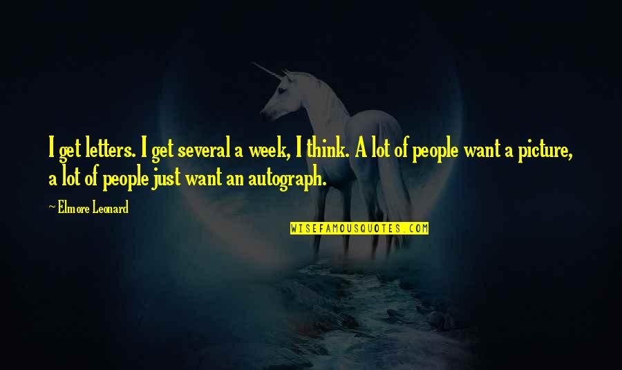 Alberinis Boardman Quotes By Elmore Leonard: I get letters. I get several a week,