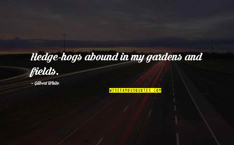 Albert J Beveridge Imperialism Quotes By Gilbert White: Hedge-hogs abound in my gardens and fields. Albert J Beveridge Imperialism Quotes By Gilbert White: Hedge-hogs abound in my gardens and fields.