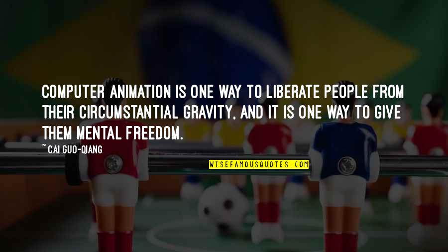 Albertines Wine Quotes By Cai Guo-Qiang: Computer animation is one way to liberate people Albertines Wine Quotes By Cai Guo-Qiang: Computer animation is one way to liberate people