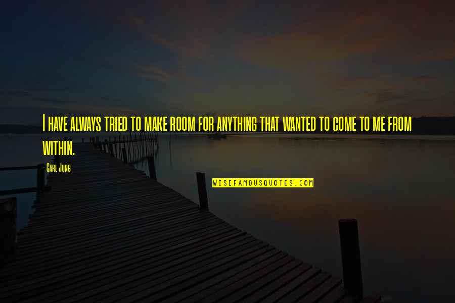 Albertsen Pekin Quotes By Carl Jung: I have always tried to make room for