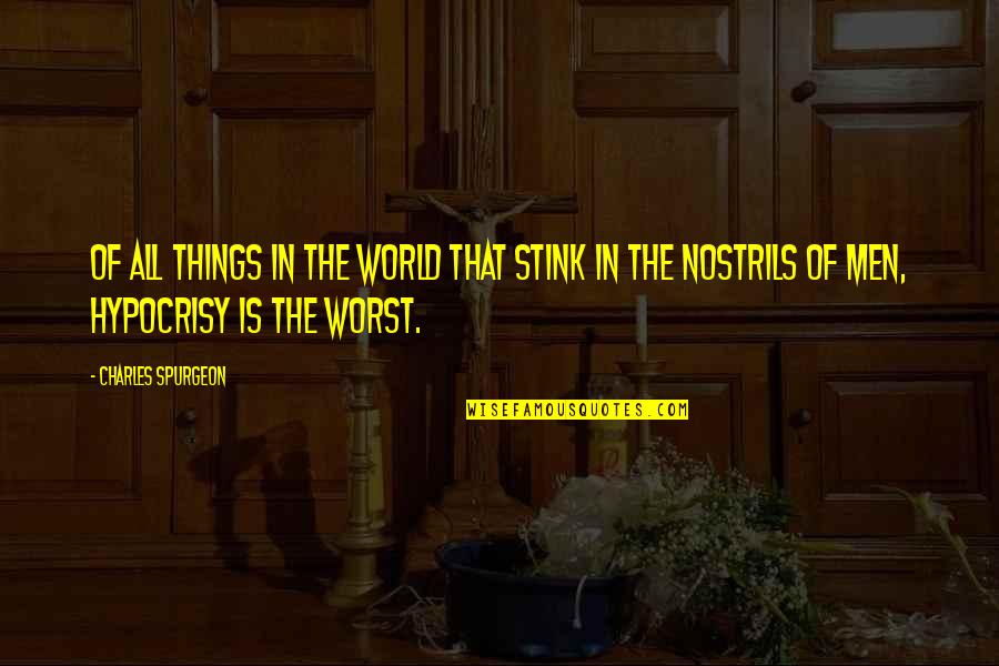 Albiii Quotes By Charles Spurgeon: Of all things in the world that stink