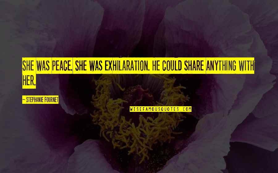 Albion Swim Quotes By Stephanie Fournet: She was peace. She was exhilaration. He could Albion Swim Quotes By Stephanie Fournet: She was peace. She was exhilaration. He could