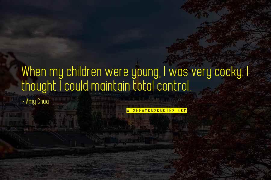 Alborzian Ethnicity Quotes By Amy Chua: When my children were young, I was very