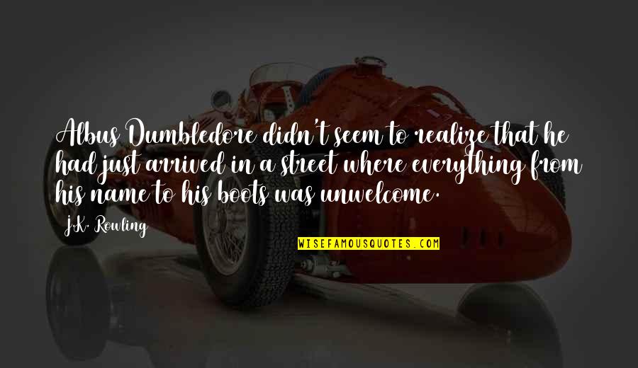 Albus Dumbledore Quotes By J.K. Rowling: Albus Dumbledore didn't seem to realize that he