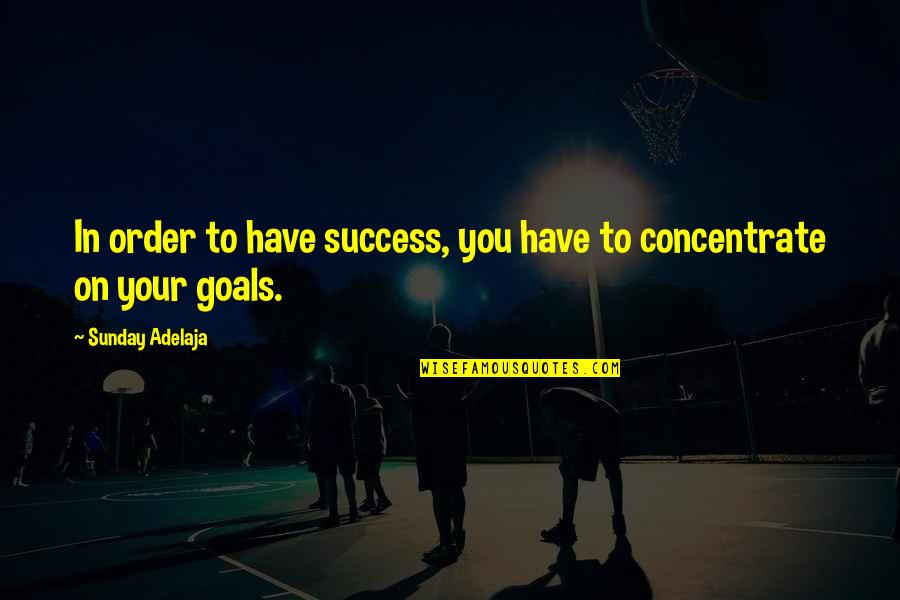 Alco Quote Quotes By Sunday Adelaja: In order to have success, you have to