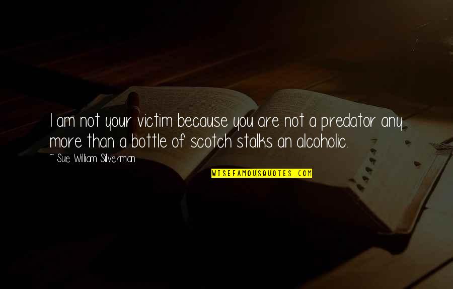 Alcohol Addiction Quotes By Sue William Silverman: I am not your victim because you are