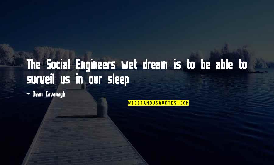 Alcoveriser Quotes By Dean Cavanagh: The Social Engineers wet dream is to be
