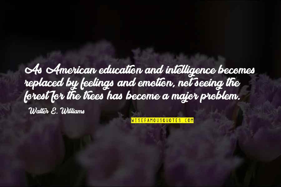 Aldult Coloring Quotes By Walter E. Williams: As American education and intelligence becomes replaced by