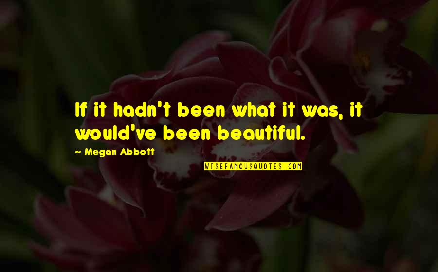 Aleksanteri Seppala Quotes By Megan Abbott: If it hadn't been what it was, it Aleksanteri Seppala Quotes By Megan Abbott: If it hadn't been what it was, it