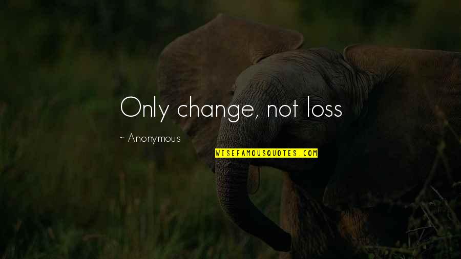 Aleksia Desk Quotes By Anonymous: Only change, not loss