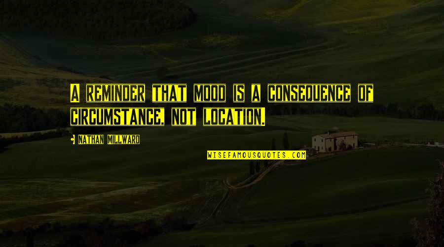 Alentours De Brest Quotes By Nathan Millward: A reminder that mood is a consequence of