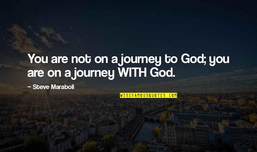 Aleron Quotes By Steve Maraboli: You are not on a journey to God;
