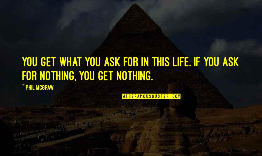Alessandro Magno Quotes By Phil McGraw: You get what you ask for in this