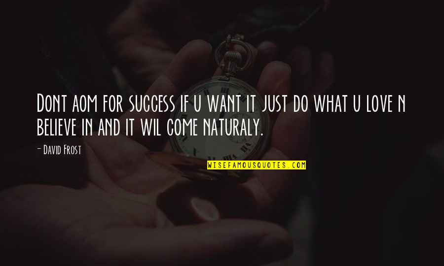Alessi Bakery Quotes By David Frost: Dont aom for success if u want it Alessi Bakery Quotes By David Frost: Dont aom for success if u want it