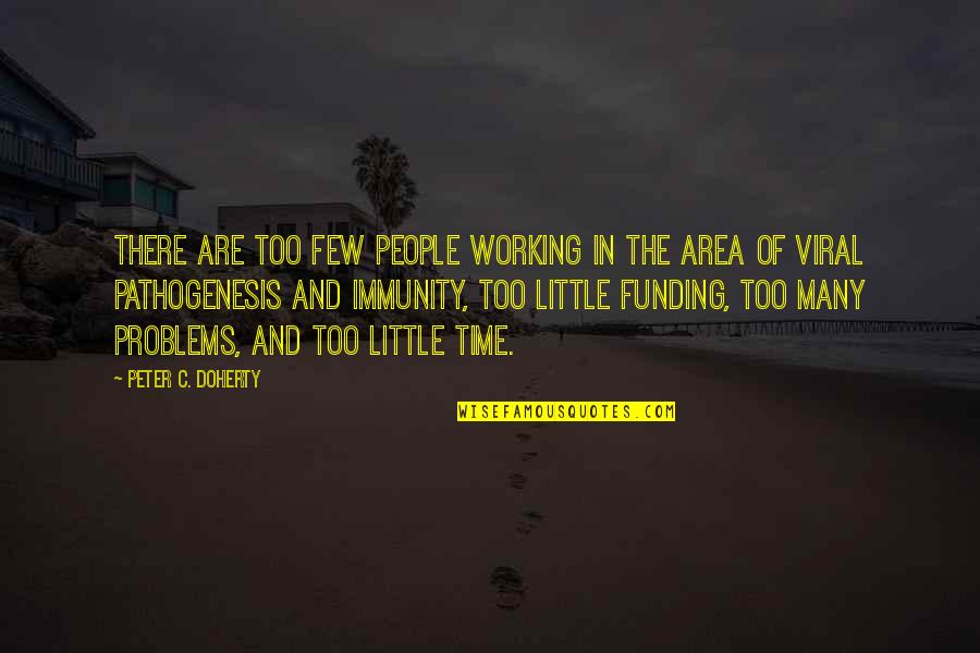 Aletha Bernstein Quotes By Peter C. Doherty: There are too few people working in the
