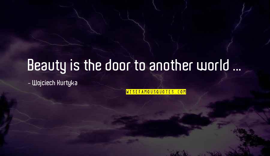 Alex Hurricane Higgins Quotes By Wojciech Kurtyka: Beauty is the door to another world ...