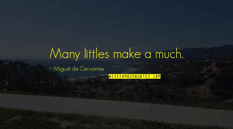 Alexander Jablokov Quotes By Miguel De Cervantes: Many littles make a much.