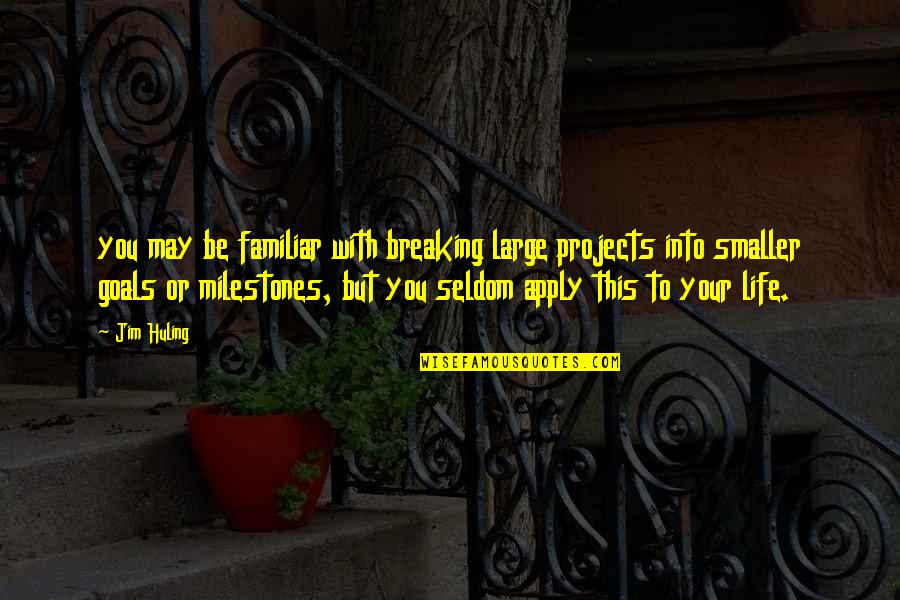 Alexander Romanov Quotes By Jim Huling: you may be familiar with breaking large projects