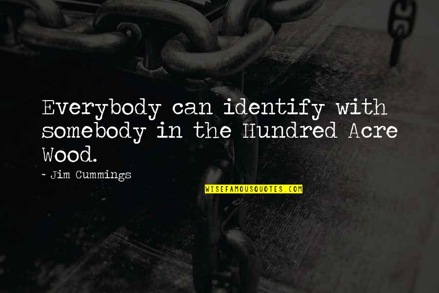 Alexander Selkirk Quotes By Jim Cummings: Everybody can identify with somebody in the Hundred