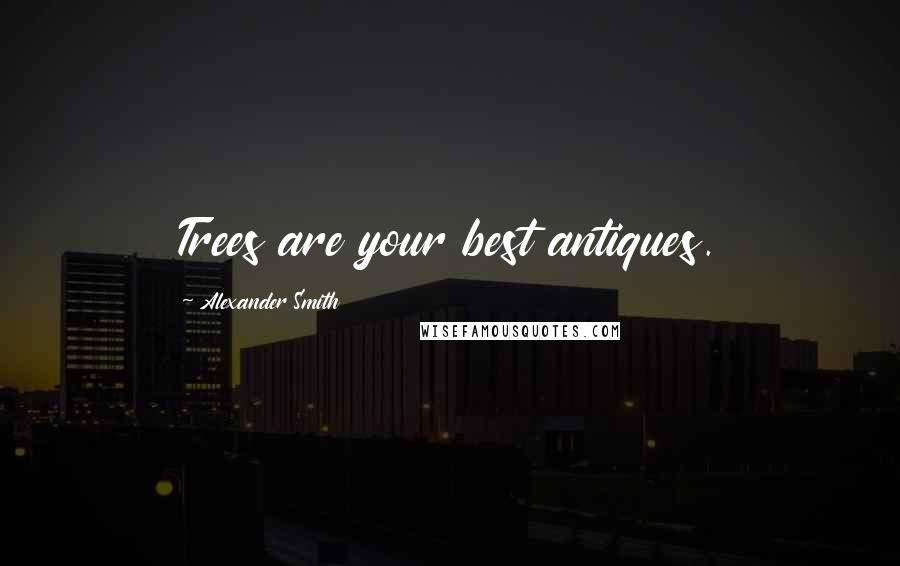 Alexander Smith quotes: Trees are your best antiques.