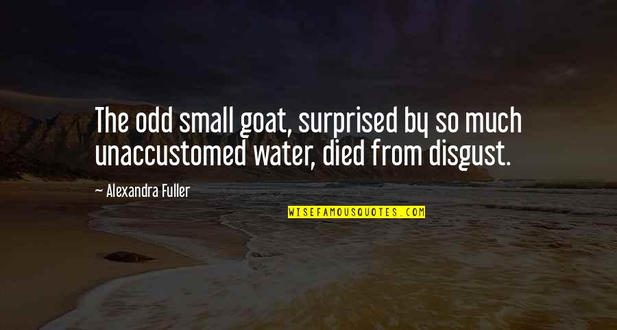 Alexandra Fuller Quotes By Alexandra Fuller: The odd small goat, surprised by so much