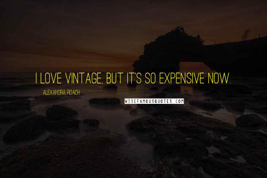 Alexandra Roach quotes: I love vintage, but it's so expensive now.