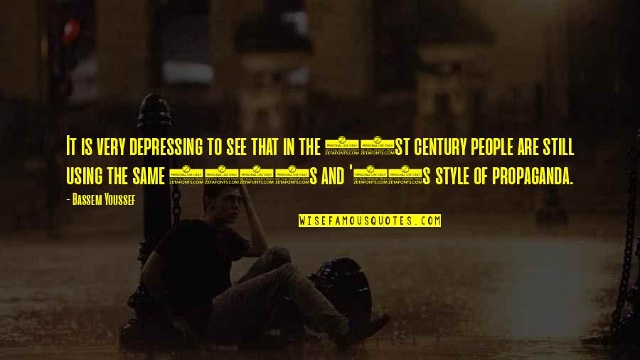 Alexey Lesukov Quotes By Bassem Youssef: It is very depressing to see that in Alexey Lesukov Quotes By Bassem Youssef: It is very depressing to see that in