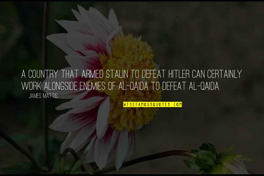 Al'fadl Quotes By James Mattis: A country that armed Stalin to defeat Hitler Al'fadl Quotes By James Mattis: A country that armed Stalin to defeat Hitler
