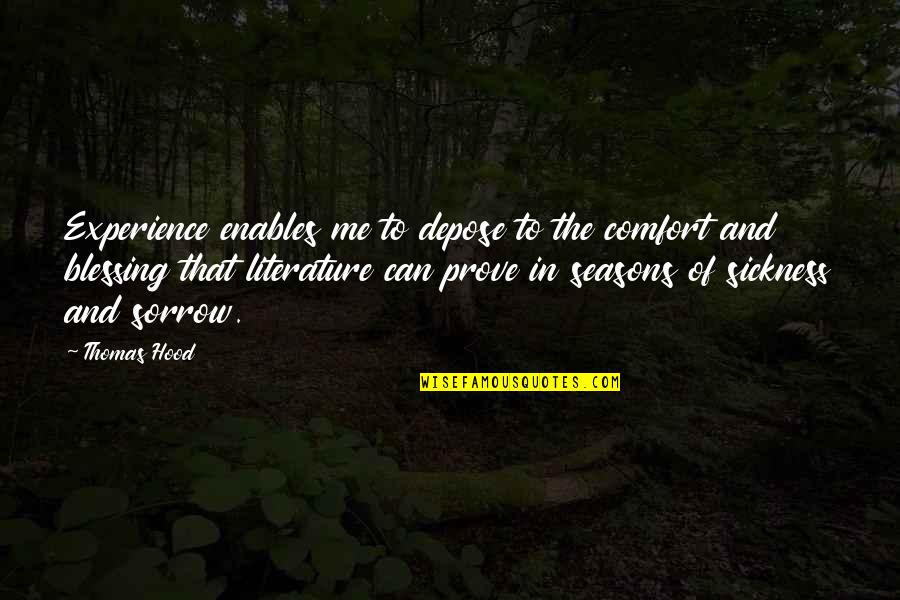 Alfandega Setubal Quotes By Thomas Hood: Experience enables me to depose to the comfort Alfandega Setubal Quotes By Thomas Hood: Experience enables me to depose to the comfort