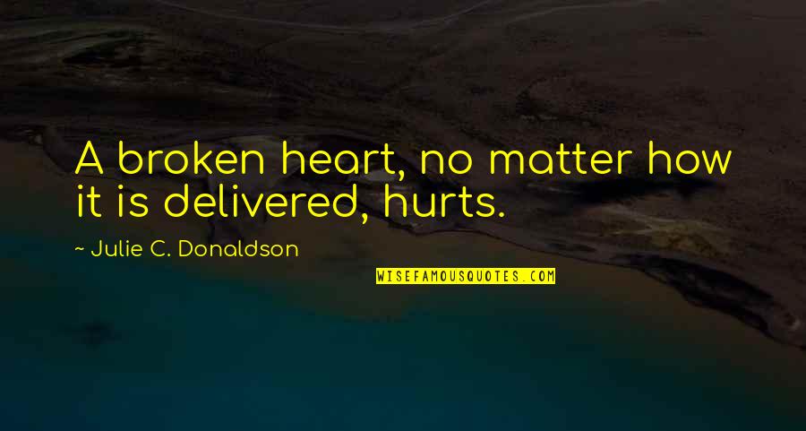 Alfonso El Sabio Quotes By Julie C. Donaldson: A broken heart, no matter how it is