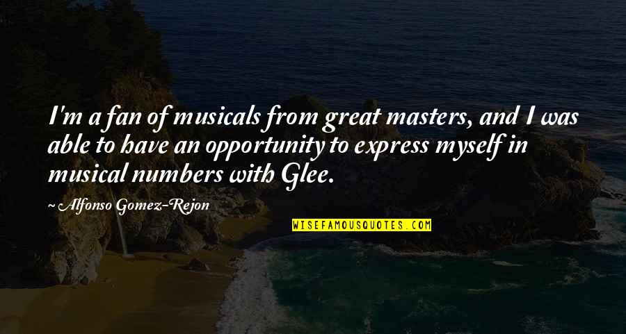Alfonso's Quotes By Alfonso Gomez-Rejon: I'm a fan of musicals from great masters,
