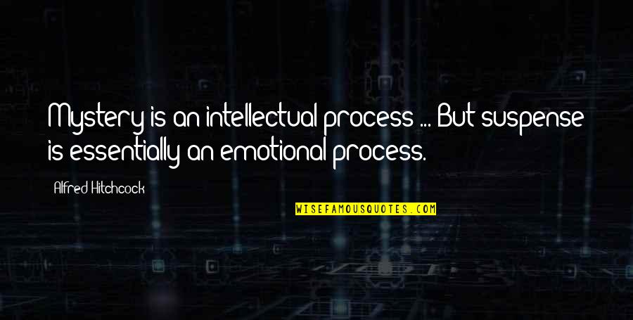 Alfred Hitchcock Best Quotes By Alfred Hitchcock: Mystery is an intellectual process ... But suspense