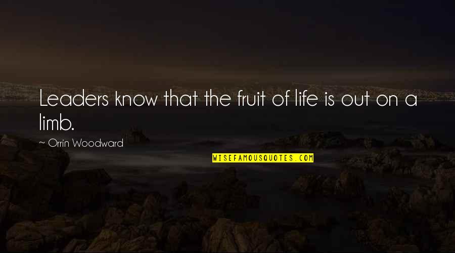 Alfred Mercier Quotes By Orrin Woodward: Leaders know that the fruit of life is