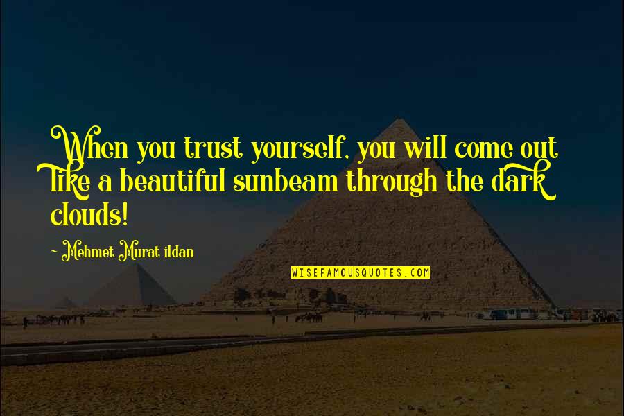 Alfred Perlman Quotes By Mehmet Murat Ildan: When you trust yourself, you will come out
