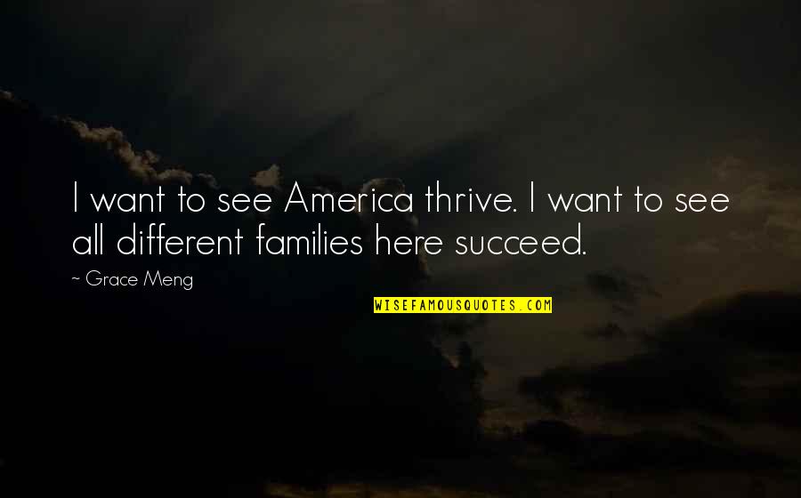 Alfredo Garcia Quotes By Grace Meng: I want to see America thrive. I want
