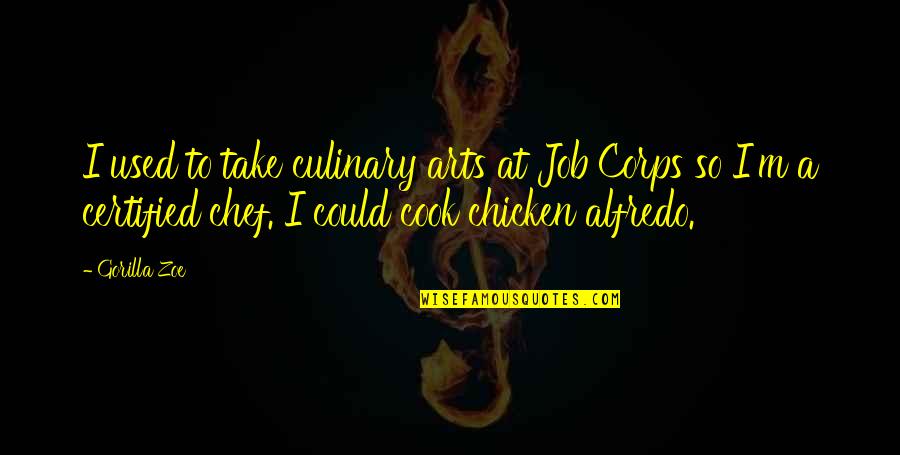 Alfredo Quotes By Gorilla Zoe: I used to take culinary arts at Job
