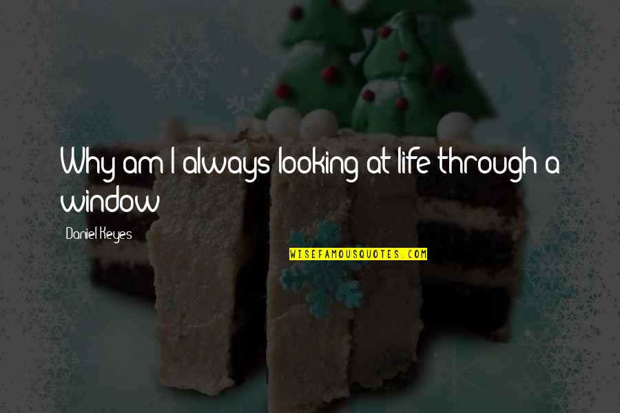 Algernon In Flowers For Algernon Quotes By Daniel Keyes: Why am I always looking at life through Algernon In Flowers For Algernon Quotes By Daniel Keyes: Why am I always looking at life through