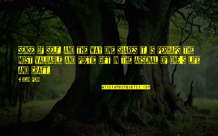 Algonquin Power Quotes By Sean Penn: Sense of self, and the way one shares Algonquin Power Quotes By Sean Penn: Sense of self, and the way one shares