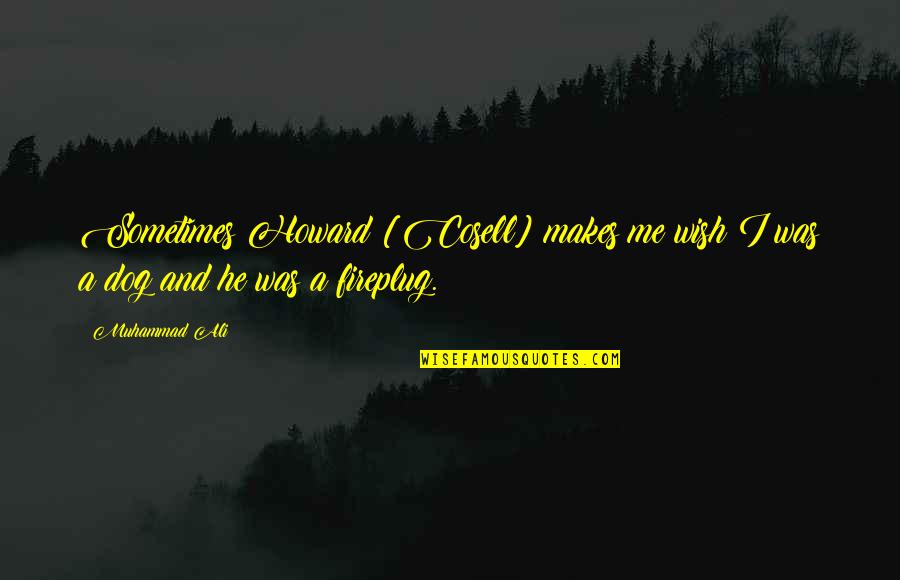 Ali A Quotes By Muhammad Ali: Sometimes Howard [Cosell] makes me wish I was