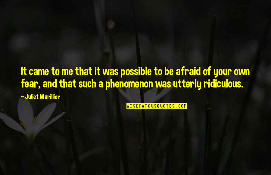 Ali Saif Quotes By Juliet Marillier: It came to me that it was possible Ali Saif Quotes By Juliet Marillier: It came to me that it was possible