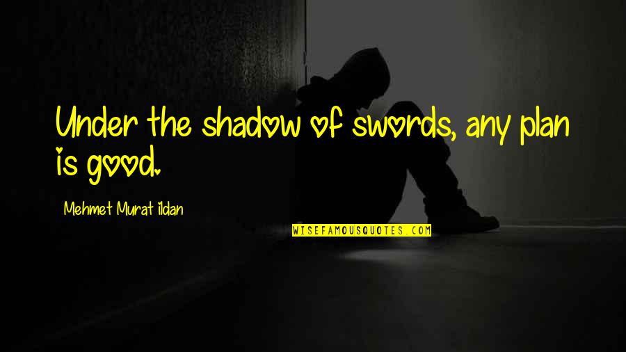 Aliberti Law Quotes By Mehmet Murat Ildan: Under the shadow of swords, any plan is